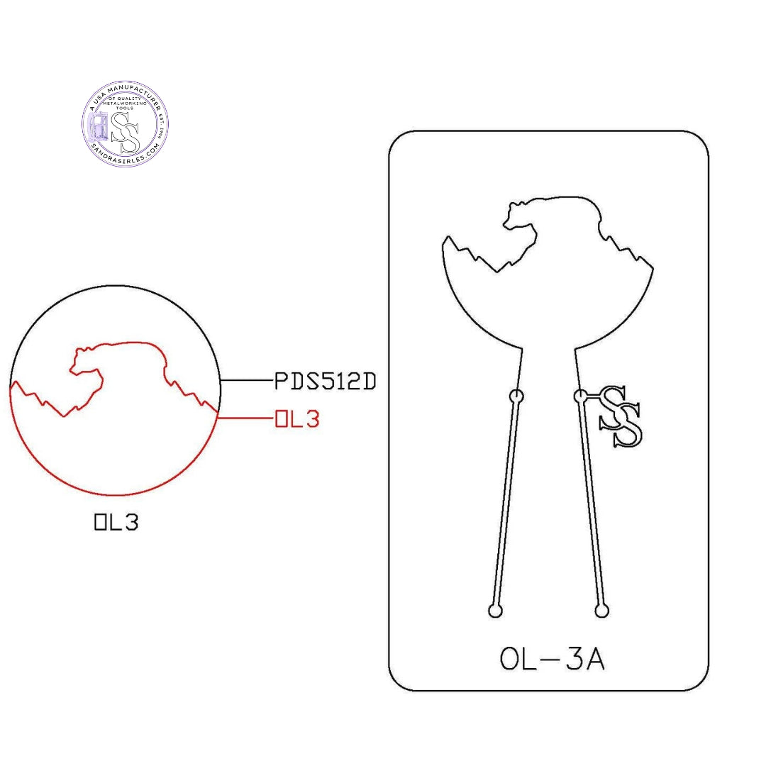 PANCAKE DIE OVERLAY-3 OL-3 MOUNTAINS/BEAR